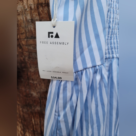 NWT WOMENS NAUTICAL COTTON POCKET STRETCH ADJUSTABLE STRAP DRESS SMALL - Picture 4 of 12